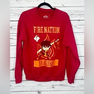 Nickelodeon Avatar The Last Airbender Red Crewneck Shirt